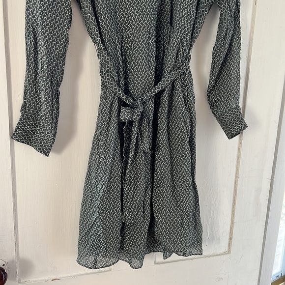 Second Female Anthropologie Green Pattern Story Dress Size Small - Picture 4 of 6